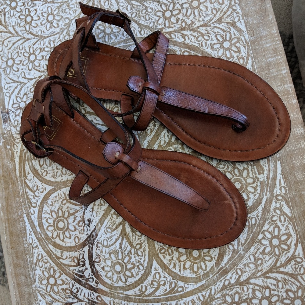 Frye T Strap Sandals
